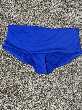 Athleta High-Waist Bikini Bottoms in Royal Blue